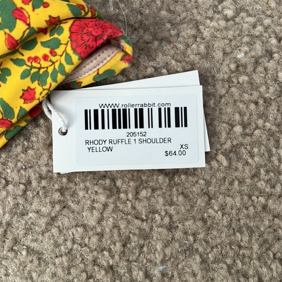 Roller Rabbit Rhoda Ruffle Shoulder Bikini Top - Picture 2 of 2